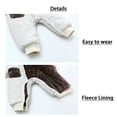thumbnail image 5 of Infant Infant Baby Snowsuit Warm Windproof Long Sleeve Bear Hooded Snowsuit Infant Girls Winter Coat Boys Girls Down Jacket 3-6 Months, 5 of 9