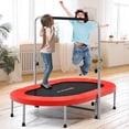 thumbnail image 6 of Spaco 2-Person Foldable Mini Kids Fitness Rebounder Trampoline-Red, Silent Mini Trampoline, Great Mini Trampoline for Indoor/Garden Workout, 6 of 10