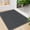 Dark Gray, variant on Indoor Front Door Mat 17"x30", Non Slip Braided Low-Profile Welcome Entry Mat Door Mat Indoor Entrance, Rubber Backing Washable Dirt Resistant & Absorbent Inside Entryway Doormat, Dark Gray
