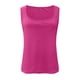 thumbnail image 4 of Top informal sin mangas con cuello en V para mujer: tejido elástico suave, blusa de verano elegante y con estilo, 4 of 4