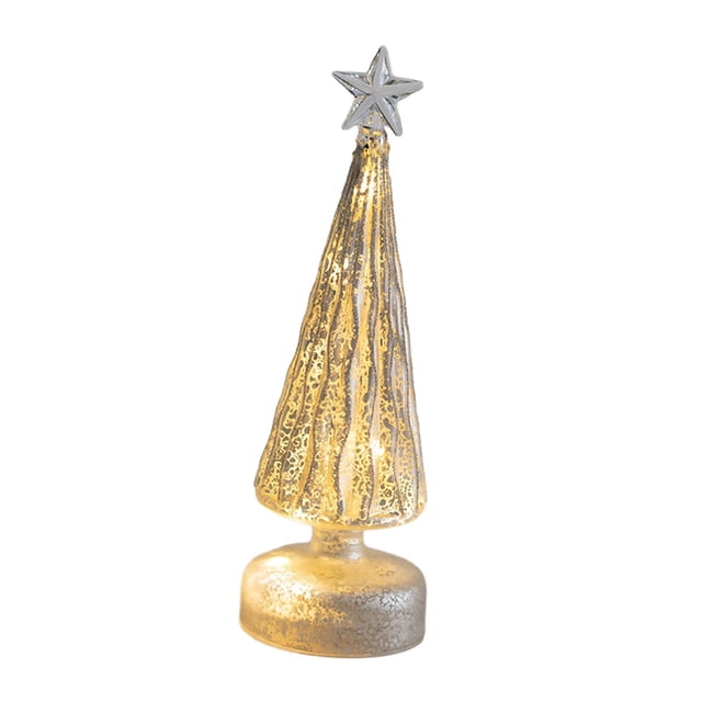 Adorno Navideño de Cristal con Luces LED Baoblaze Estilo F