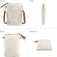 thumbnail image 5 of Small Crossbody Bags for Women, Summer Boho Crossbody Phone Purse, PU Leather Crochet Crossbody Beach Bag, 5 of 14