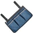 thumbnail image 2 of Bolsa lateral para silla de ruedas, apoyabrazos reflectante, bolsa lateral para colgar, organizador de almacenamiento portátil, azul oscuro Scienceny  HA003792-04, 2 of 7