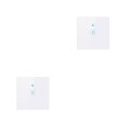 thumbnail image 2 of Inteprter WiFi oscurecimiento Panel táctil inteligente Cortina Interruptor de sincronización flexible Automatización Controlador a prueba de Blanco 2piezas, 2 of 6