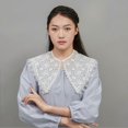 thumbnail image 2 of False Collar Sweater Collar Cardigan Shoulder Wrap Collar Cute Decorative Collar Dickey Collar Easy To Wear White, 2 of 4