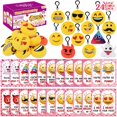 thumbnail image 1 of Tarjetas Dreampark para regalos del día de San Valentín, 24 unidades, con llaveros con emoticonos, 1 of 8