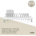 thumbnail image 4 of Umbra Sinkin Dish Drying Rack – Dish Drainer Kitchen Sink Caddy with Removable Cutlery Holder, Fits In Sink or on Countertop, White, 4 of 8