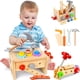 thumbnail image 5 of Conjunto de Herramientas de Madera para Niños con Tornillos Y Herramientas de Mano, Juguete de Construcción Educativo para Niños Pequeños 1-3, 5 of 5