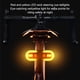thumbnail image 2 of Toystoory Luz de bicicleta con aviso de sonido de bocina ABS, luz roja/amarilla llamativa para seguridad en ciclismo, cinco luces Ciclismo, 2 of 6