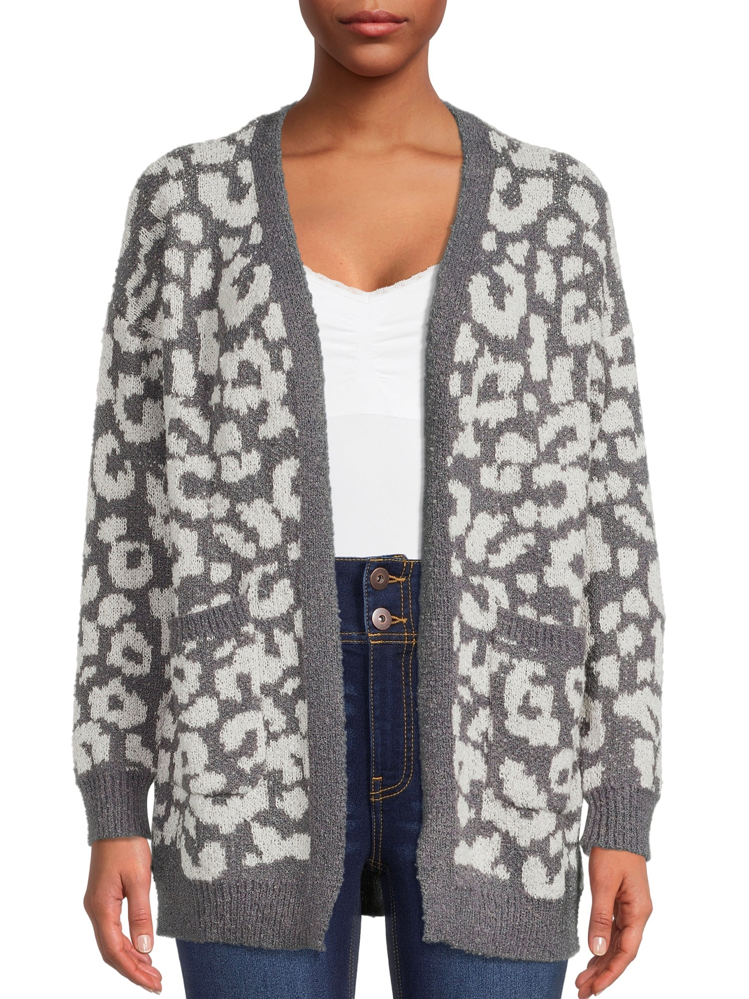 Debut Womens Cheetah Cardigan 