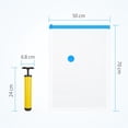 thumbnail image 3 of Airkoul 50 Pack Vacuum Storage Bags,Travel Space Saver Garment Seal Clothes with 5 Hand Pump, 3 of 9