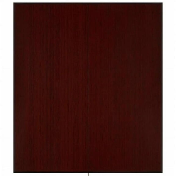 Anji Mountain AMB0500-1011 Bamboo Tri-Fold Plush Chairmat with No Lip, Dark Cherry - 42 x 48 in.