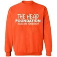 thumbnail image 2 of OXI Crewneck Sweatshirt - The Head Foundation, Basic Casual Sweatshirts for Men's and Women Fleece Sweatshirt Long Sleeve - Orange Small, 2 of 2