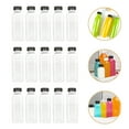 thumbnail image 6 of CATIEBYE 15-Pack Transparent Plastic Bottles for Drink Storage, Empty Refillable Containers for Water, Juice, and More, 6 of 6