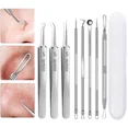 thumbnail image 3 of 3-8Pcs Blackhead Clip Pimples Tweezer Blackhead Remover Stainless Steel Cell Clip Beauty Product Acne Needle Skin Cleanning Tool, 3 of 10