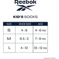 thumbnail image 3 of Reebok Boys Pro-Series Low Cut Socks, Medium, 6-Pack, 3 of 6