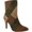 Coco/Multi Suedette Fabric, variant on Rialto Women's Casual Patchwork Casilda Bootie Black Size 5 M