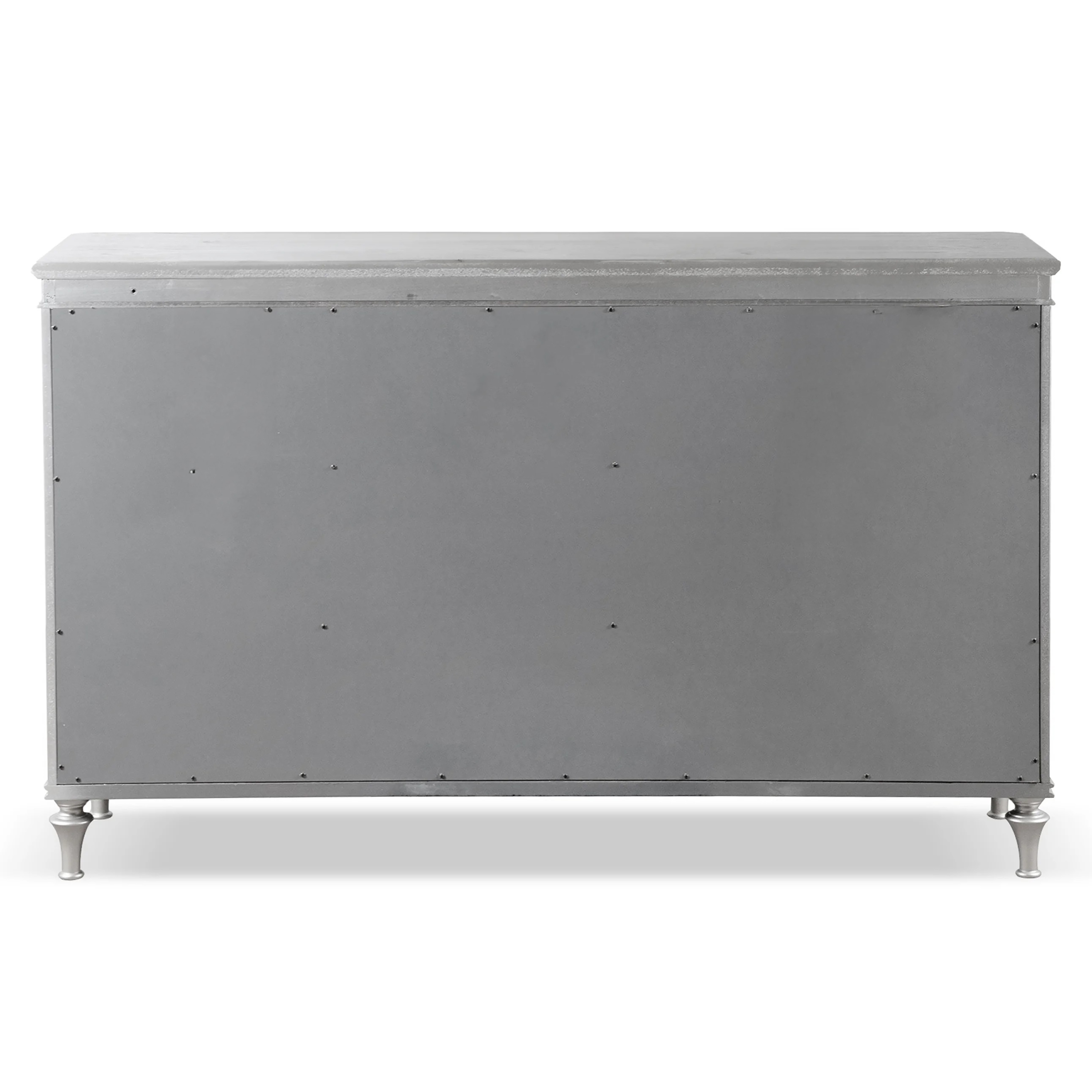 Furniture of America Seabliss Glam 9-Drawer Dresser, Silver