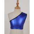 thumbnail image 3 of inhzoy Kids Girls Boys Shiny Sports Bra Sleeveless Training Bra Royal Blue 130140, 3 of 8