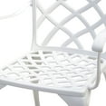 thumbnail image 6 of Benzara Table Set of 1 Table and 2 Chairs With Cabriole Legs, White, 6 of 8