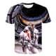thumbnail image 1 of Ropa de astronauta para niños, camisetas, disfraz con estampado 3D para niñas y niños, camisetas de manga corta para bebés, camisetas de astronautas, ropa 14T Gao Jinjia LED, 1 of 2