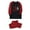 QZZ77-Red, variant on Meichang Christmas Pajamas for Couples 2-Piece Long Sleeve Tops and Plaid Pants with Holiday Print Loungewear