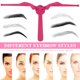 thumbnail image 3 of 1 tarjeta de mano para cejas, guía de dibujo ajustable para dar forma a las cejas, regla de posicionamiento, herramientas de maquillaje., 3 of 7