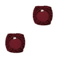 thumbnail image 4 of QualitChoice Chair Cushion Cover Seat Covers Backrest Protector Stretch Soild Color Dirt-Resistant Wedding Hotel Home Kitchen Wine Red 2PCS, 4 of 6