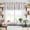 Black, variant on Sage Green Stripe Kitchen Curtain Valances for Windows Farmhouse Short Curtains, Modern Abstract Vertical Stripes Beige Rod Pocket Valance Curtain for Bedroom Cafe Living Room