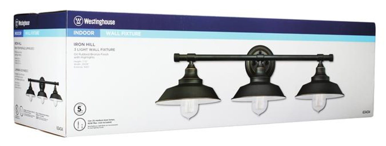 Westinghouse Lighting Iron Hill 3 Light Wall Fixture Com