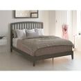 thumbnail image 1 of AFI Lit Grand en Bois Massif avec Chargeur USB Gris, 1 of 6