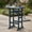 Navy, variant on Topcobe 30 Inch Square Bar Table Dining Table with Slatted Tabletop, Outdoor Patio Furniture for Garden Backyard Pool Deck-Gray