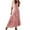 Light-Red, variant on Homenesgenics Plus Size Dresses Women Fashion Women's Casual Spring and Summer V-Neck Three-quarter Sleeve Printed Dress
