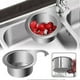 thumbnail image 4 of Stainless Steel Swan-Sink Strainer Basket Filterable Sink Caddy Organiser for Kitchen Use., 4 of 5