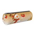 thumbnail image 1 of Easygdp Christmas Snowman Gift para Estuche de Lápices Cilíndrico de Cuero con Cremallera, Organizador de Lápices de Cuero para Escuela, Oficina y Viajes, 1 of 6