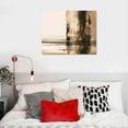 thumbnail image 5 of Orinice  Beige Abstract Wall Art Painting  Neutral Canvas Wall Art Prints Black Beige Modern Wall Decor Minimalist Art Pictures Abstract Modern Artwork for Room Bedroom 24x36 Inch Unframed, 5 of 6