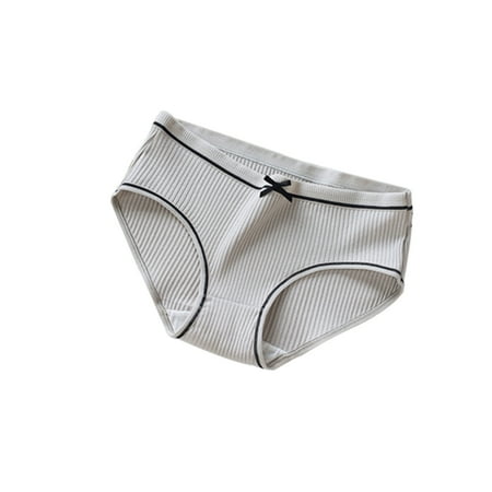 

TureClos Women Elastic Underwear Girl Cotton Wicking Briefs Breathable Moisture