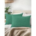 thumbnail image 3 of Outdoor Pillows Waterproof, Forest Green Bedding Throw Pillows with Insert for Couch Sofa Bed, Rustic Farmhouse Solid Color 12x20 Inch Pillowcases Decorative Camping Patio Pillow Set of 2, 3 of 8