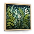thumbnail image 2 of Designart "Ferns Plant delicate Whispers II" Floral Floater Framed Wall Art Living Room, 2 of 7