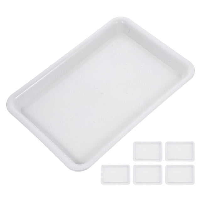 unbranded 6Ud Bandejas Rectangulares Para Macetas En Material PP Durable Recolectan Y Evitan Derrames