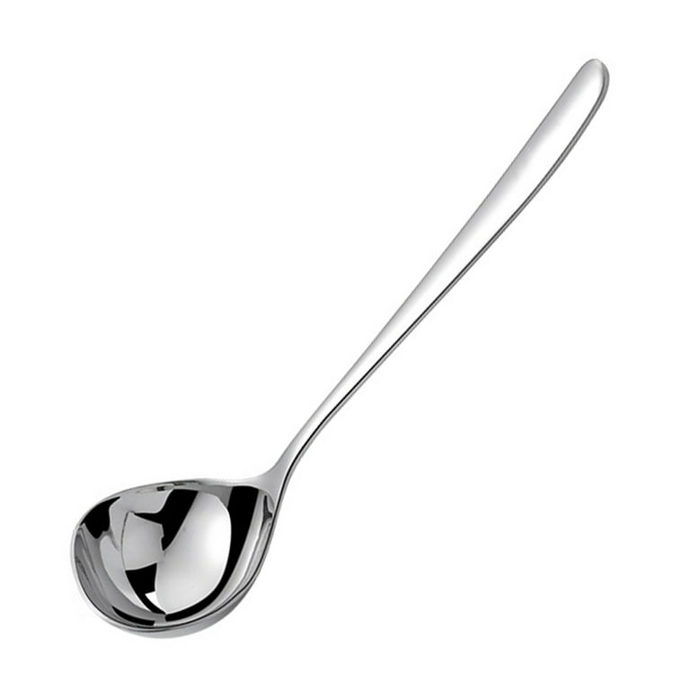 Travelwant 2Pcs/Set Super Sturdy, Ergonomic Soup Ladle Stainless Steel  Ladles with Long Handles. Best Kitchen Accessories for Stirring, Portioning  and Serving Soups 