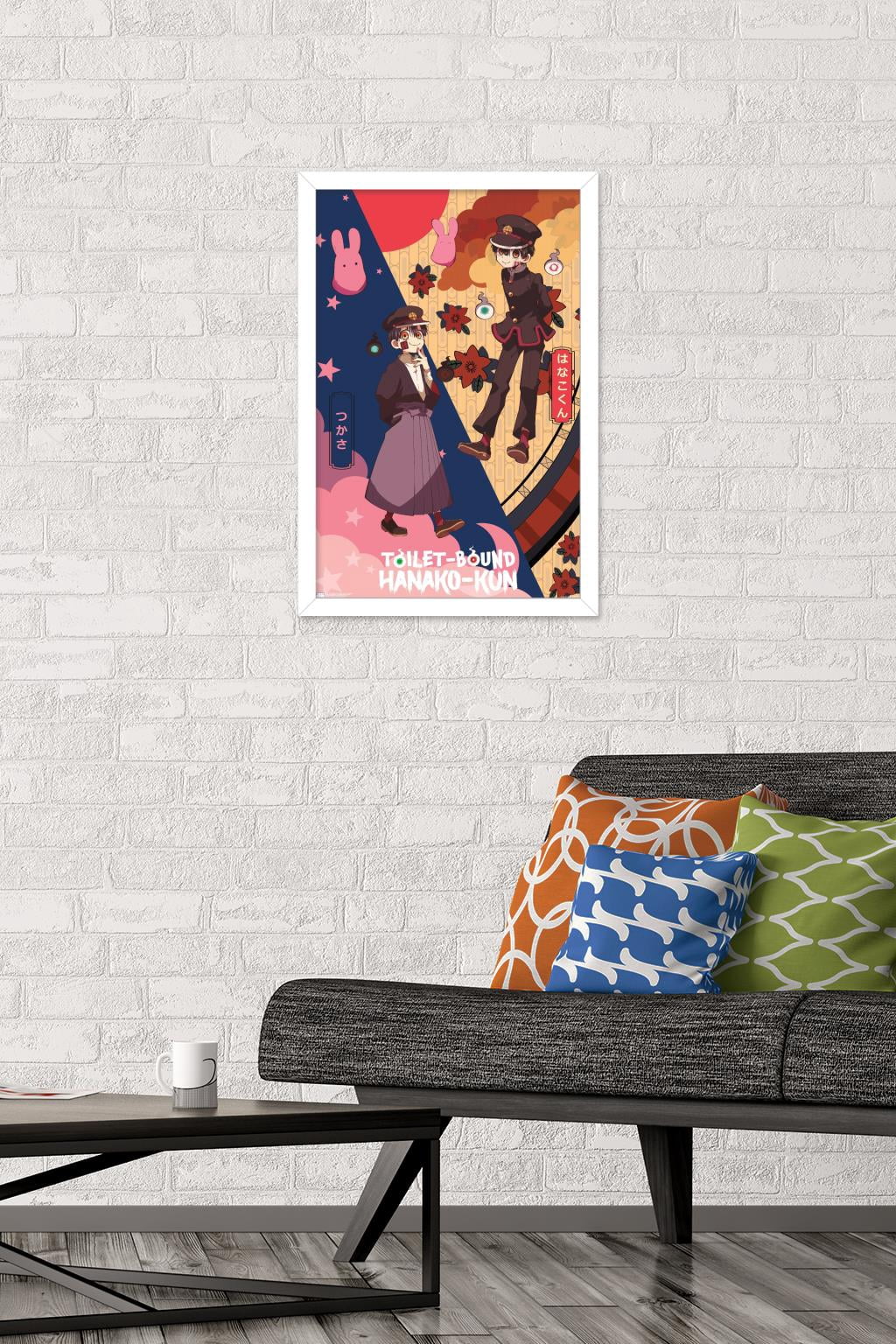 Toilet-Bound Hanako-kun (2020) - Hanako & Tsukasa Wall Poster, 14.725" x 22.375" Framed