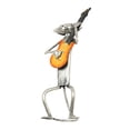 thumbnail image 4 of Estatua de gato de pie, un gato que toca la guitarra Estatua de gato Un gato que toca la guitarra Escultura de metal Materiales ecológicos, 4 of 12