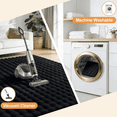 thumbnail image 3 of Buganda Area Rugs for Living Room, Soft Shaggy Rug for Bedroom , Non Slip Machine Washable Carpet, Black, 8'x10', 3 of 6