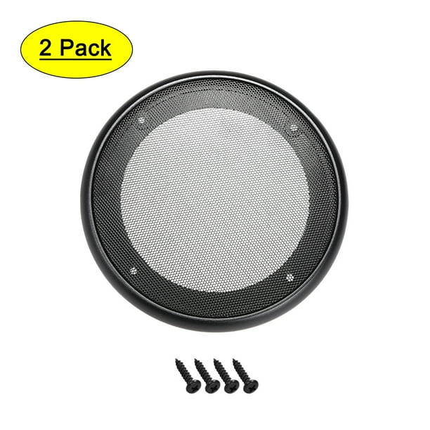 Rejilla de altavoz Uxcell de 4" Malla decorativa círculo protector de woofer cubre partes de audio 2 pcs