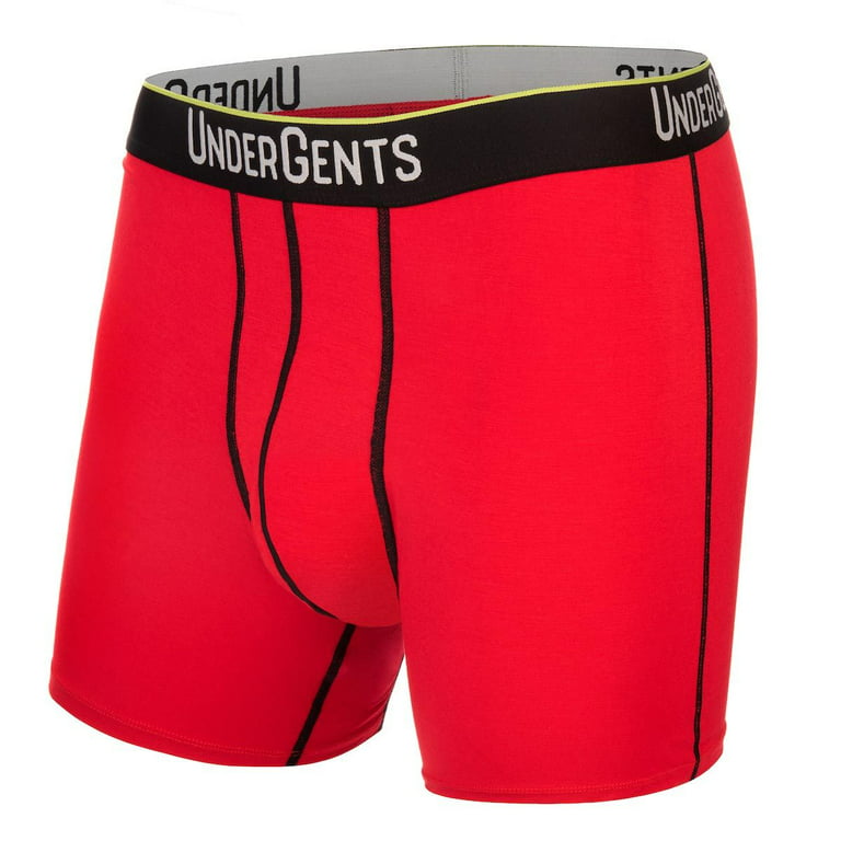 UnderGents 4.5 Men's Boxer Brief Underwear (Flyless): Ultra Soft Comfort,  Never Compression