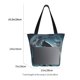 thumbnail image 3 of Fotbe Moon Wolf Warrior Bolsa de Playa con Estampado, Bolsa de Hombro, Bolsa de Mano Espaciosa, Bolsa de Viaje Ligera, Bolsa de Compras Versátil, 3 of 6