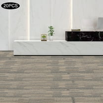 20Pcs Square Carpets, 20x20-inch Commercial Carpet, Modern Square Grain Repeated Use Floor Tile Washable Mats
