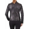 thumbnail image 3 of New Womens Genuine Black Lambskin Leather Jacket Biker Stylish Motorcycle Soft Jacket W309, 3 of 4