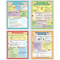 Mcdonald Publishing Algebra Posters, Set of 4 - Walmart.com